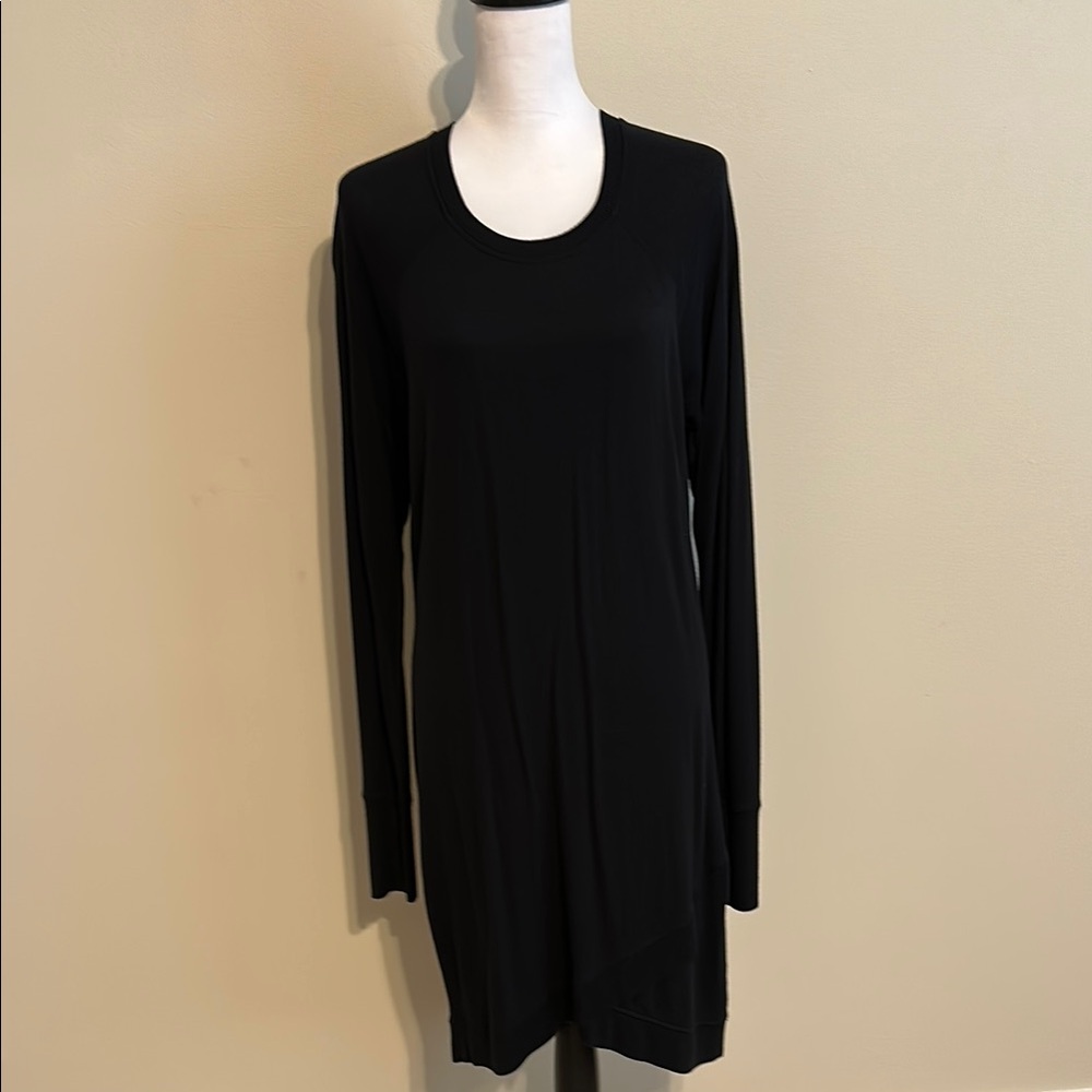 Athleta black sweatshirt dress